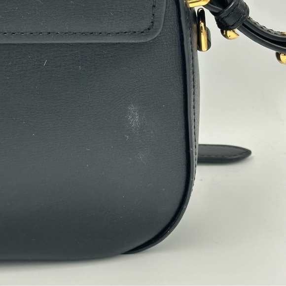 Authentic Marc Jacobs New York Mini Rider Flap Crossbody Bag Black M0014109 - Picture 7 of 15